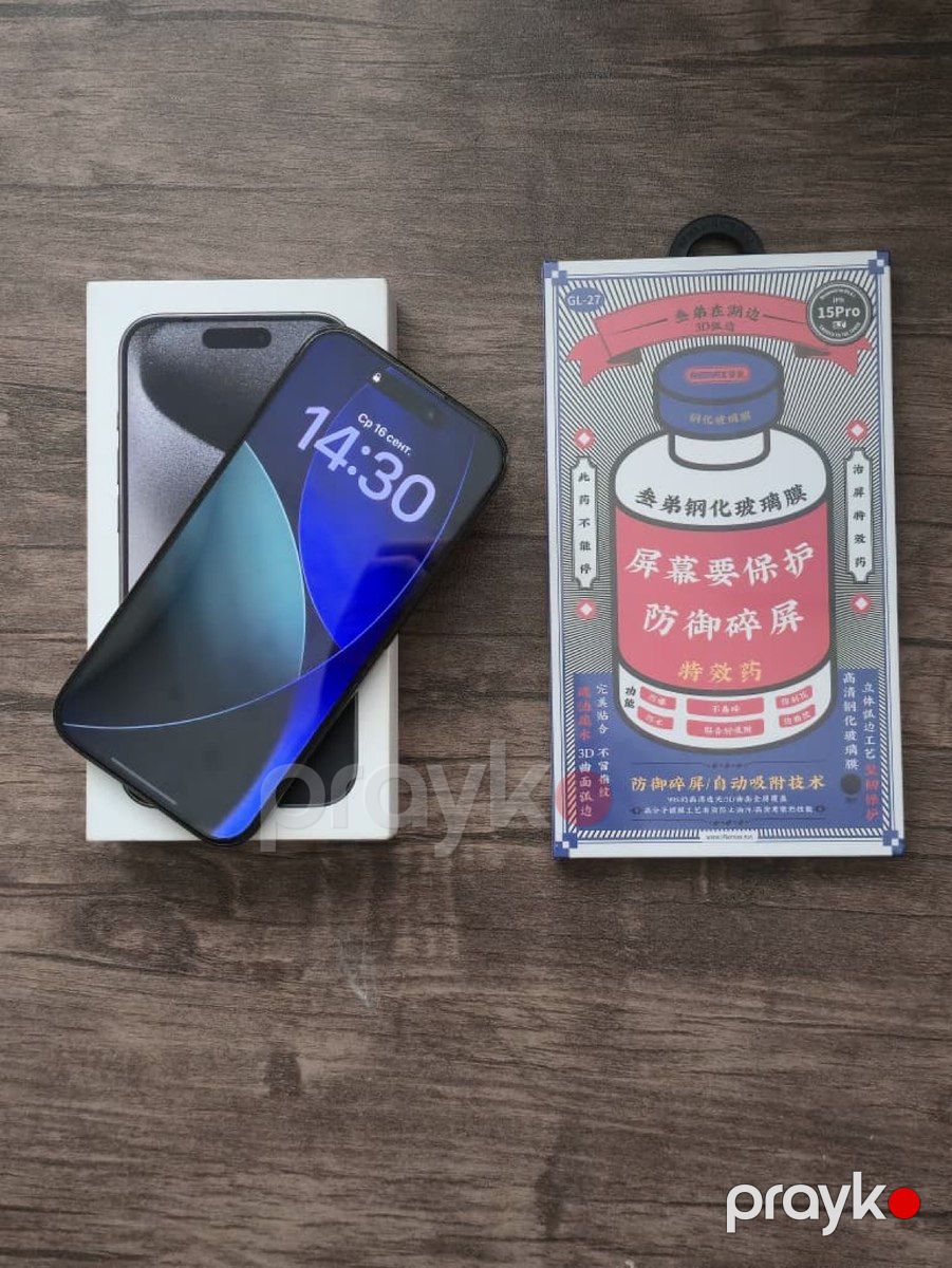 Apple iPhone 15 Pro Black Titanium 128GB/8GB — Smartfonlar, Bakı (6)