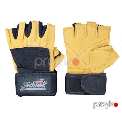 Məşq üçün əlcəklər 808 WS0385, qara/sarı — Bakı