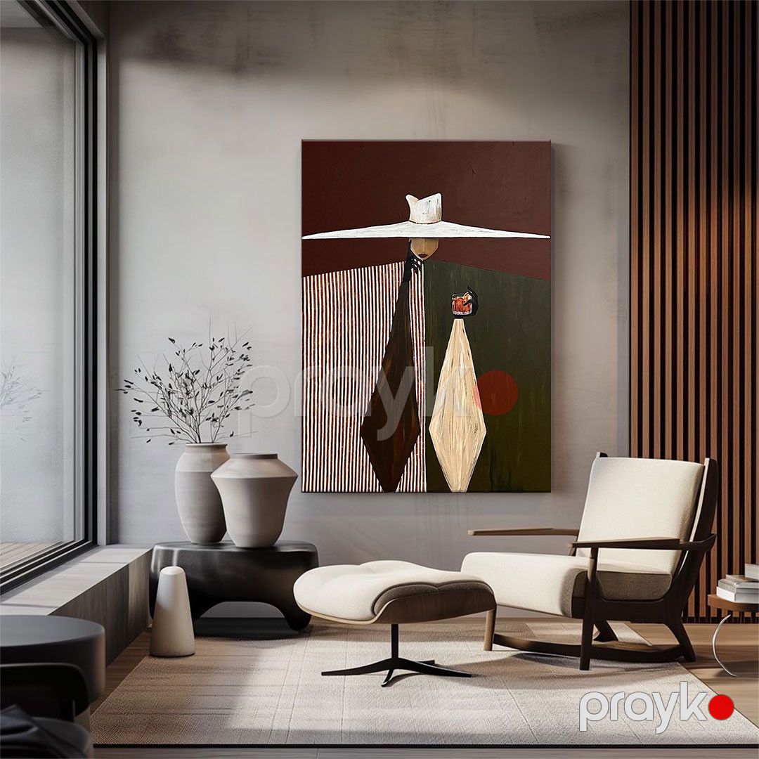 Panno kətan uzərində abstrakt fiqur, 90x60 sm — Mallar, Bakı (2)