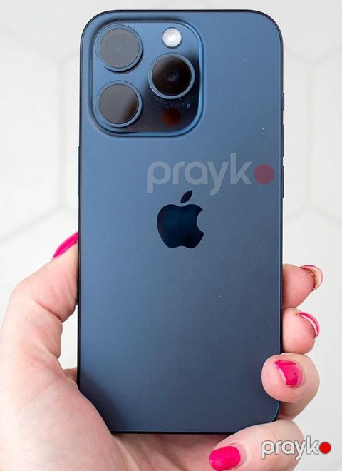 IPhone 15 Pro, 256 GB, Blue Titanium, Zəmanət, Barmaq izi, Face ID — Bakı