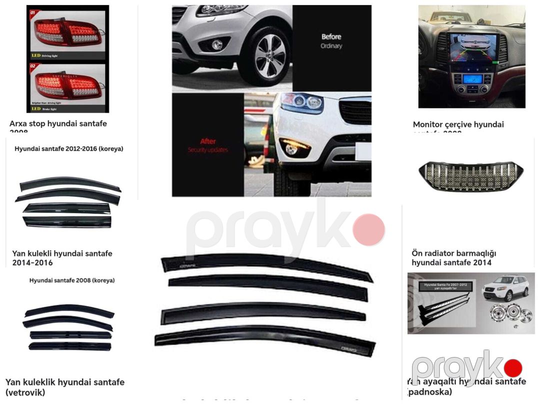 Hyundai Santa Fe aksesuarları — Ehtiyat hissələri və aksesuarlar, Bakı (2)