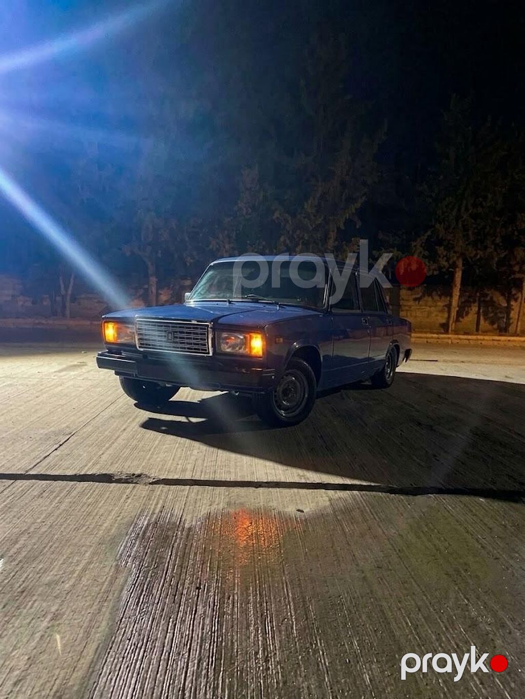 VAZ 2107, dördqapılı sedan, tünd mavi rəng. - Kuzov: klassik “07” — Avtomobillər, Salyan (7)