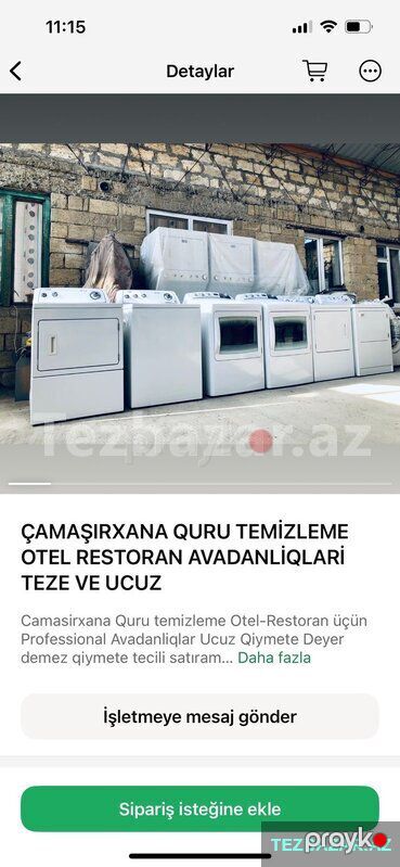 camasirxana üçün paltaryuyan maşın paltarqurudan dryer — Paltaryuyan maşınlar, Bakı (6)