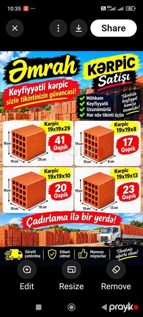 Kərpic satışı – Emrah / İnfinity Kərpic Möhkəm, keyfiyyətli və — Sumqayıt