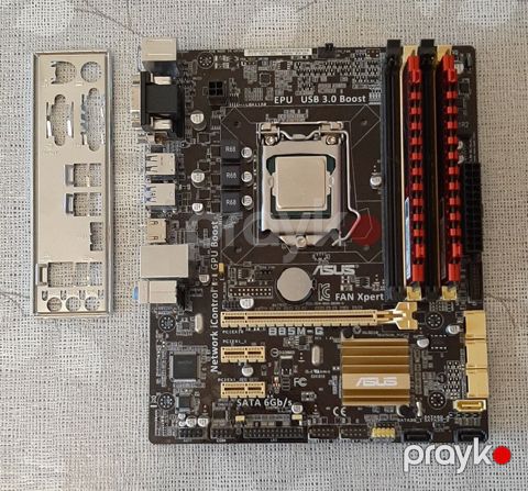 Bundle satılır - 110 AZN Ana plata Asus B85M-G CPU Intel