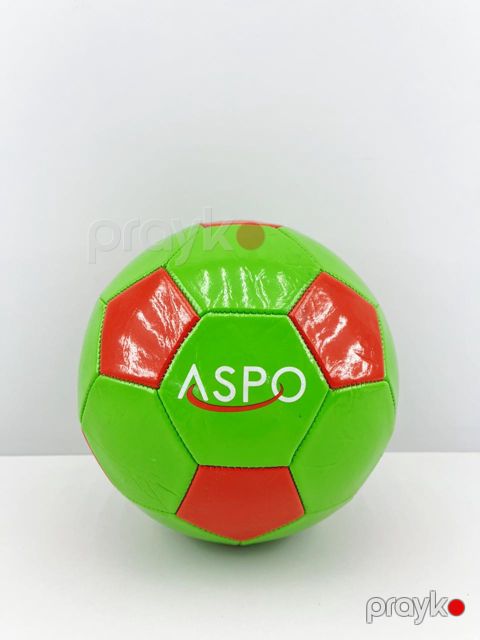 Futbol topu Aspo, yaşıl/qırmızı, ölçü 5 — Bakı