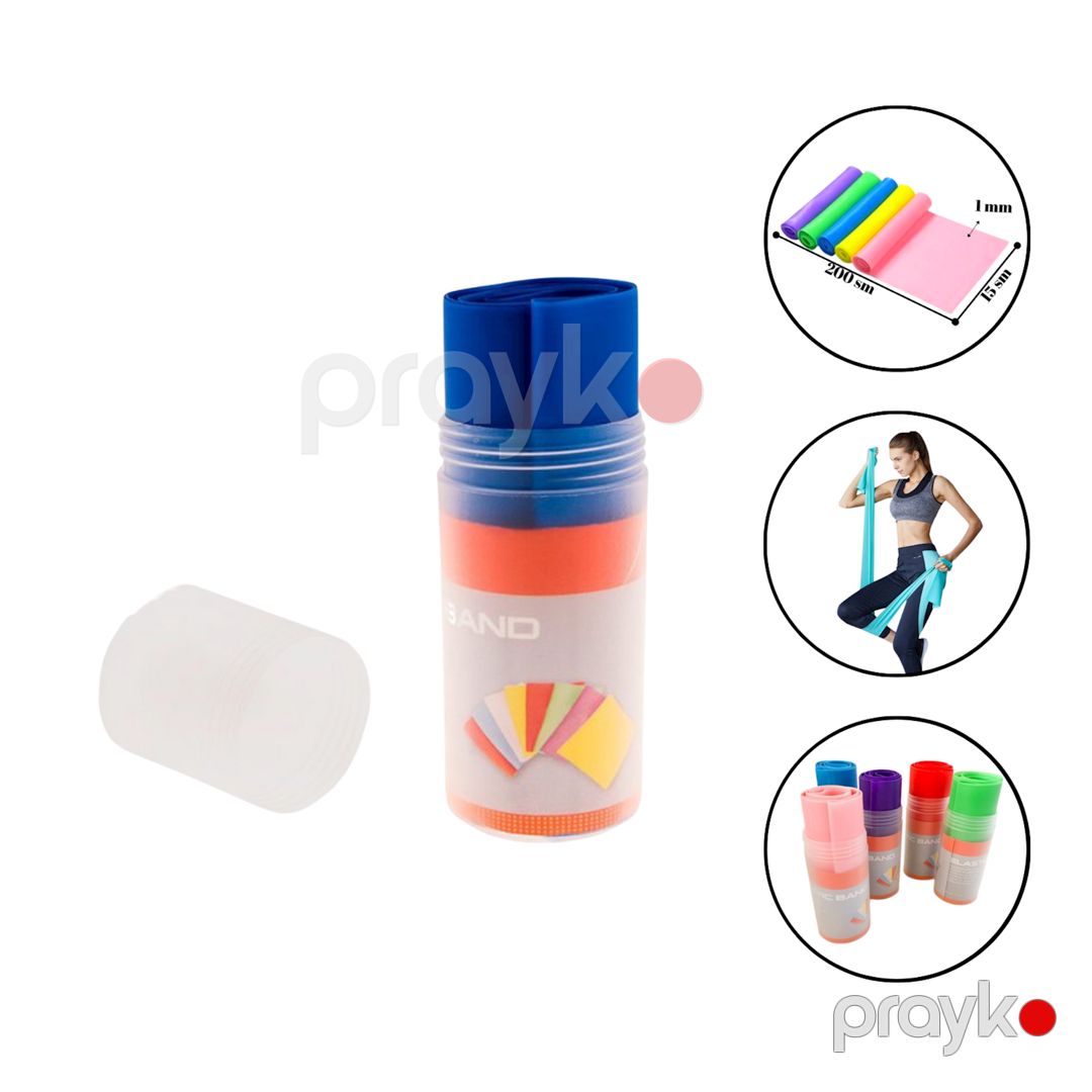 Bədii gimnastika üçün elastik lent Ebru Şallı 1642/2, qutuda, PVC, 15x150 sm, mavi — Mallar, Bakı (2)