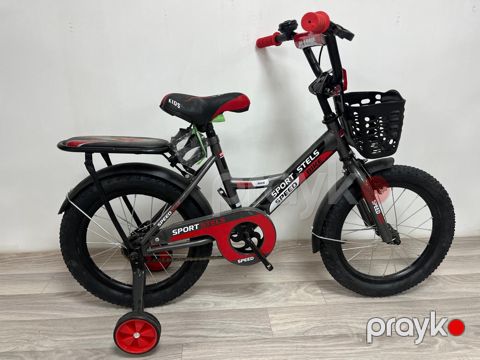 Şəhər velosipedi alm313 16", qara/qırmızı — Bakı