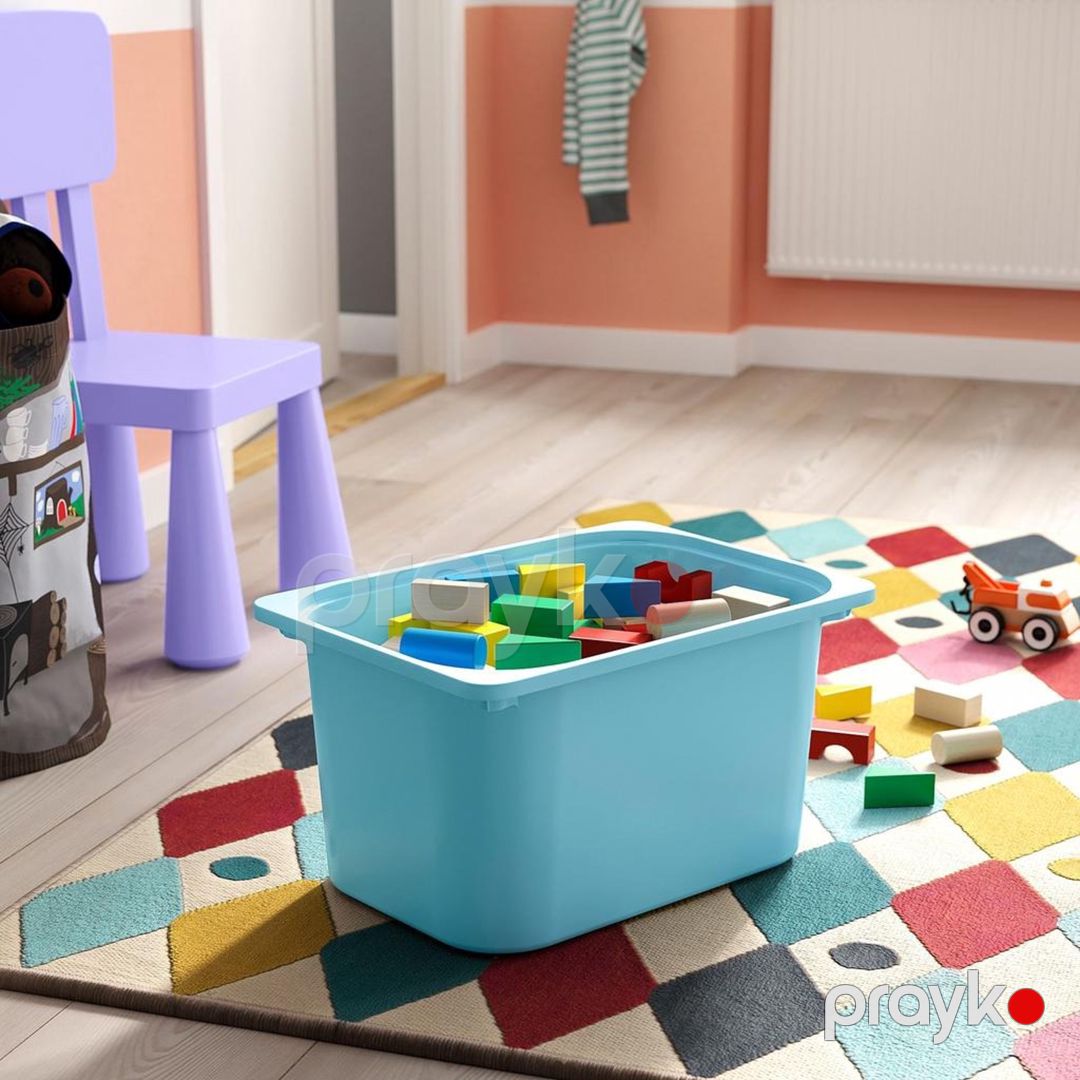 Konteyner IKEA Trofast, polipropilen, mavi, 23x30x42 sm — Mallar, Bakı (3)
