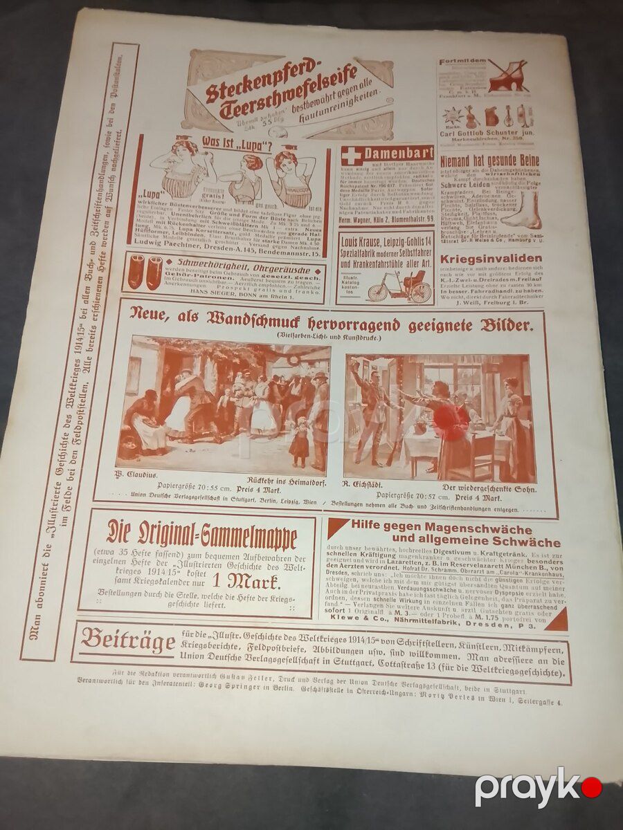 110 illik Alman 1-ci Dünya Müharibəsi jurnalı — Kitablar və jurnallar, Bakı (8)