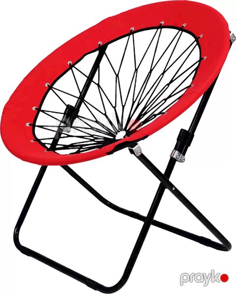 Stul 364, 53x66x76 sm, metal, qırmızı/qara — Bakı