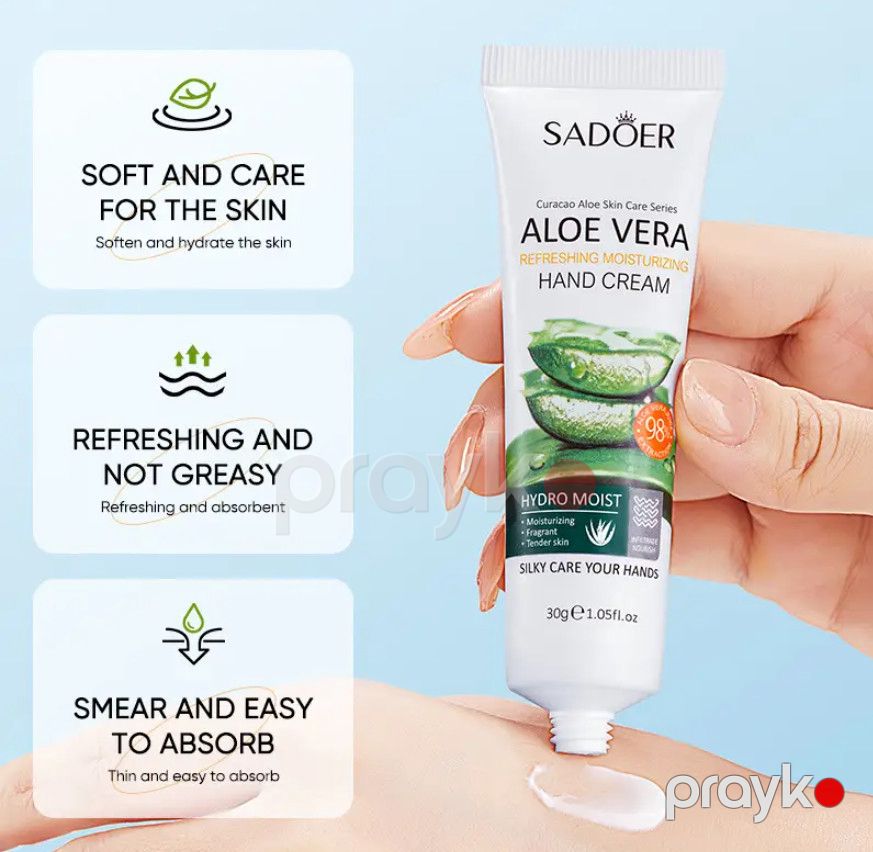 Əl kremi Sadoer Aloe Vera Refreshing Moisturizing 30 q — Mallar, Bakı (2)