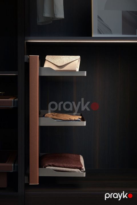 Siyirmə orqanayzer Higold B Series, alüminium/eko dəri, qəhvəyi, 47.5x35x79.5 sm — Bakı