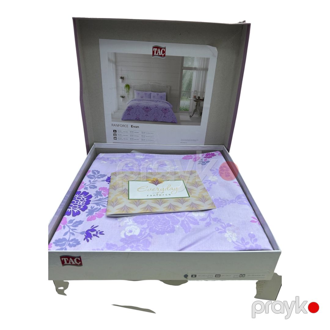 Yataq dəsti TAC Evan, birnəfərlik, pambıq/satin, yorğan üzü 160x220 sm, mələfə 180x260 sm, yastıq üzü 50x70 sm — Mallar, Bakı (2)