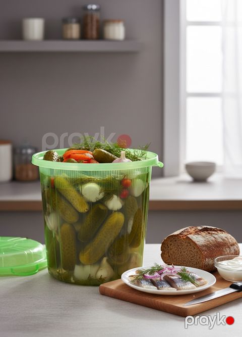Vedrə Starsplast, plastik, yaşıl, 21 l, 35x33 sm — Bakı
