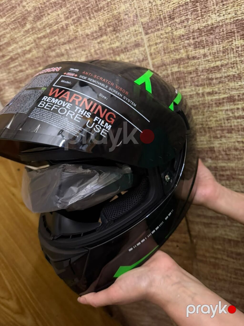 Moto dəbilqə – tam üzlü (full-face) model - Brend/model: Lvls HZ7019V — Motosiklet geyimi, Bakı (2)