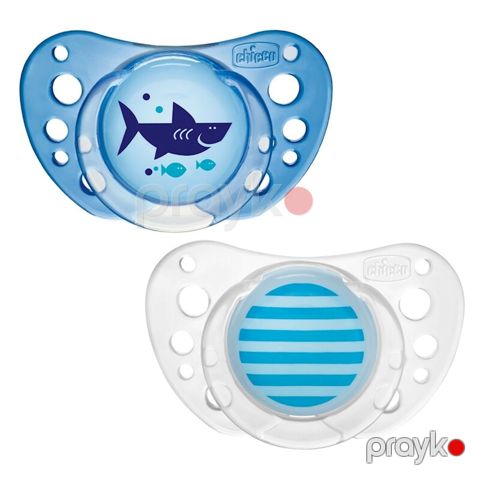 Əmziklər dəsti Chicco Physio Air, 16-36 ay, lateks, 2 əd, mavi — Bakı