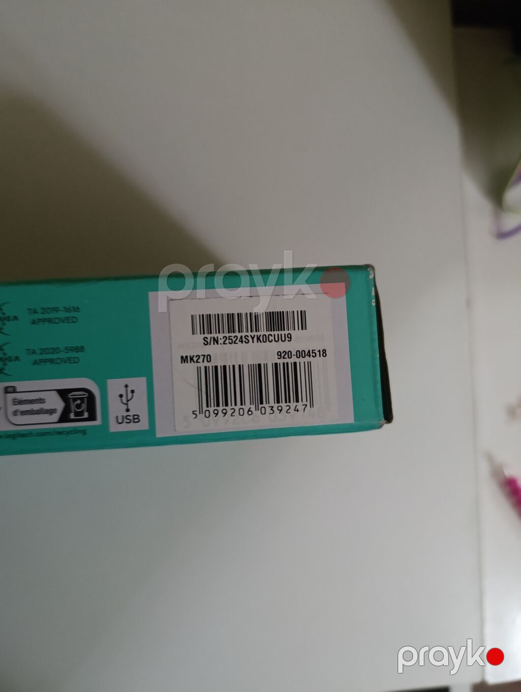 Logitech MK270 simsiz klaviatura və siçan dəsti - Tam ölçülü — Klaviaturalar və siçanlar, Bakı (2)