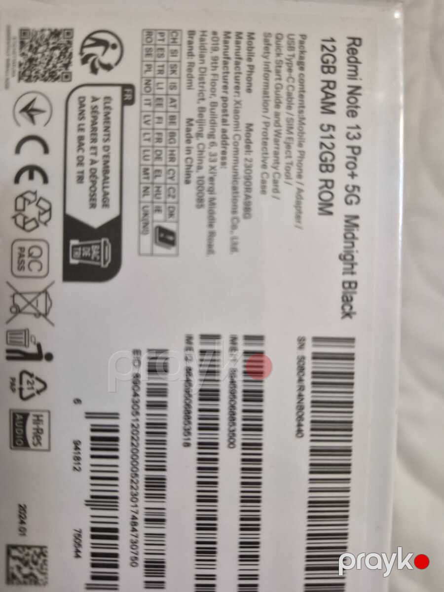 Xiaomi Redmi Note 13 Pro+ Midnight Black 512GB/12GB — Smartfonlar, Bakı (2)
