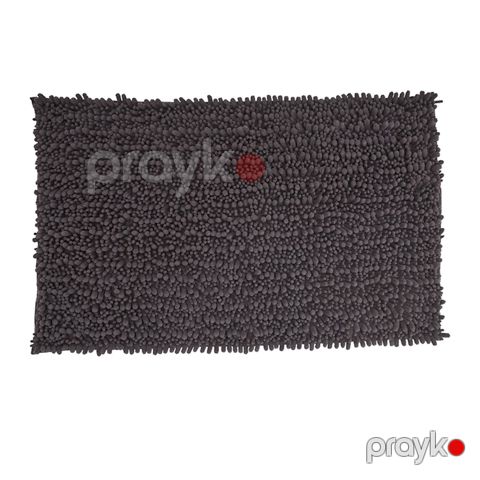 Hamam üçün xalça Jysk Rosvik, 50x80 sm, polyester/lateks, Anthracite grey — Bakı