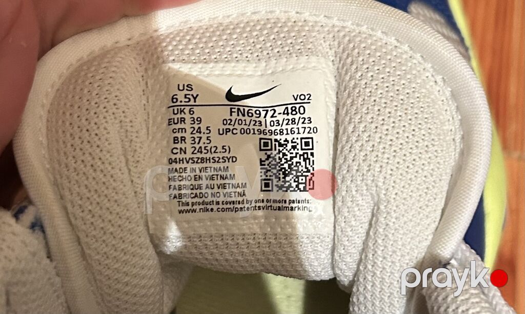 Nike Air Barrage Low (FN6972-480) idman ayaqqabısı - Model: Air — Uşaq ayakkabısı, Gəncə (3)