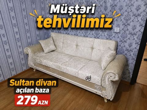 Sultan divan – açılan baza Qiymət: 279 AZN - Klassik dizaynlı, oyma — Digah