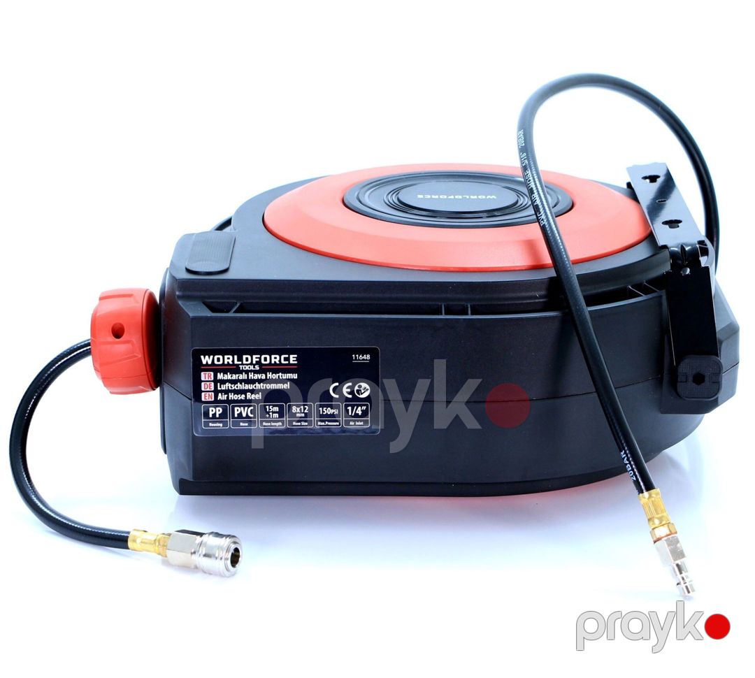 Hava şlanqı üçün makara Worldforce 11648, 15+1 m — Mallar, Bakı (3)
