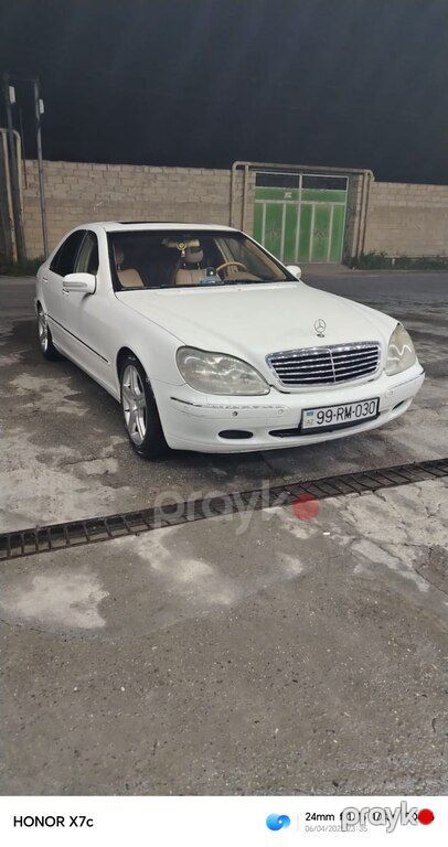 Mercedes S 320, 3.2 L, 1999 il, 284 645 km — Avtomobillər, Bakı (6)
