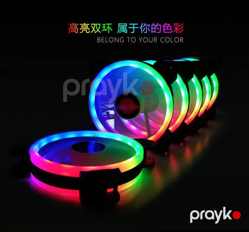 RGB kuler "Coolmoon Sunshine LED 120mm (Programable Case Fan)" — Kompüterlər və noutbuklar, Bakı (4)