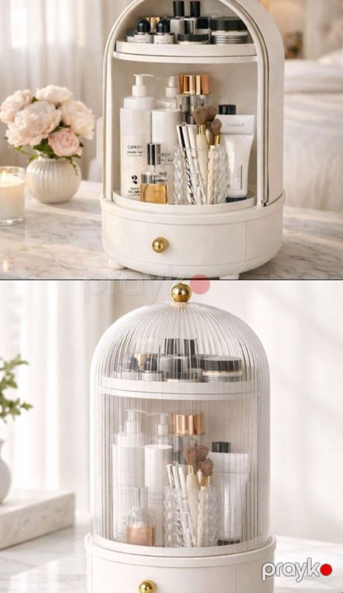 Kosmetik orqanayzer No brand, Plastik, Ağ, 24x40 sm — Bakı