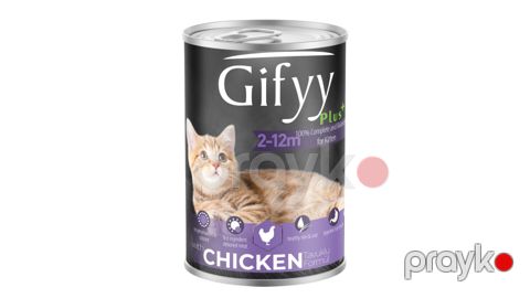 Bala pişiklər üçün konserva yem Gifyy toyuq əti ilə, 400 q — Bakı