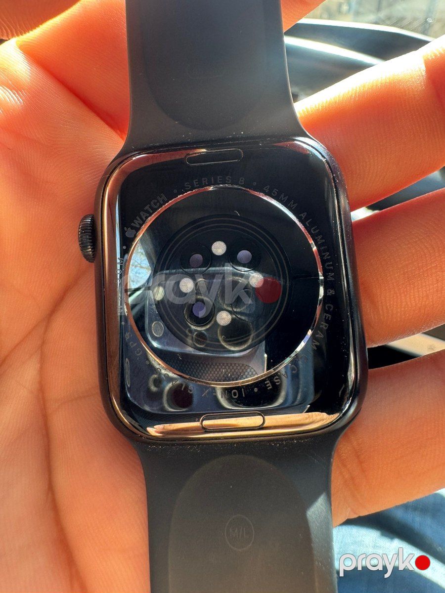 Apple Watch Series 8 Aluminum Midnight 45mm — Ağıllı saatlar və biləkliklər, Bakı (3)