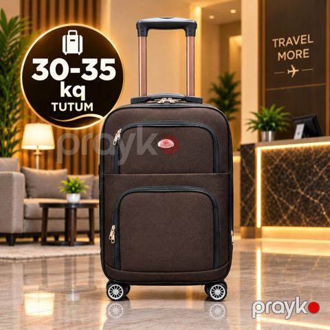 Çamadan, tünd qəhvəyi, parça, ölçü 3XL — Bakı