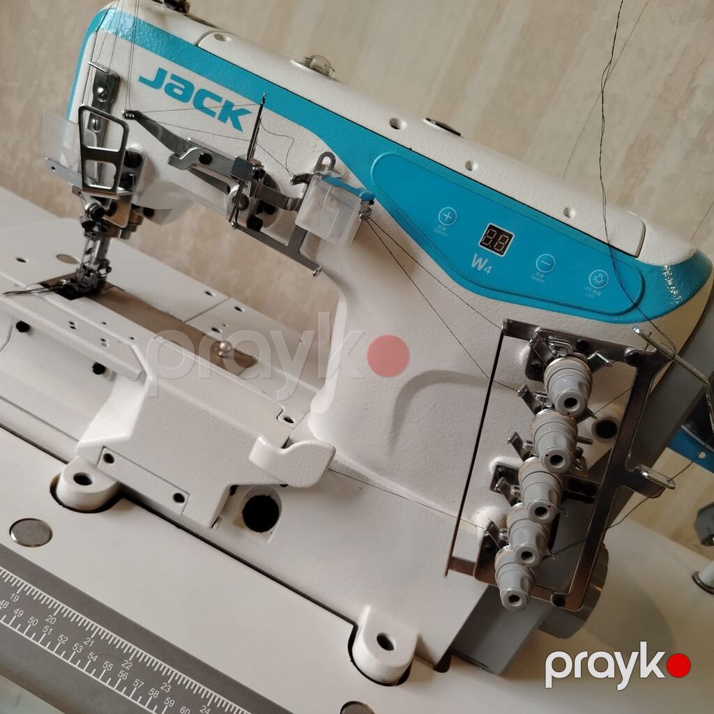 Jack W4 sənaye coverstitch maşını – stol və pedallı tam komplekt — Tikiş və işəmə maşınları, Bakı (3)