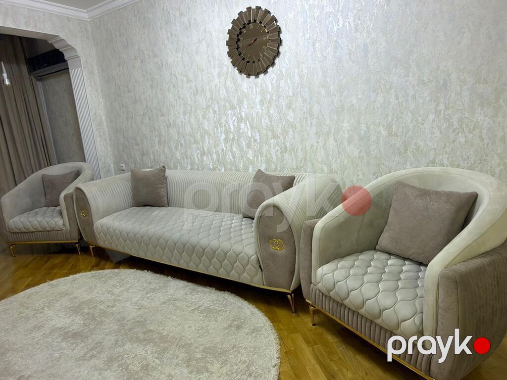 Mebel dəsti – 3 hissə: - 1 ədəd geniş divan - 2 ədəd kreslo Dizayn və — Yumşaq mobilya dəstləri, Digah (5)
