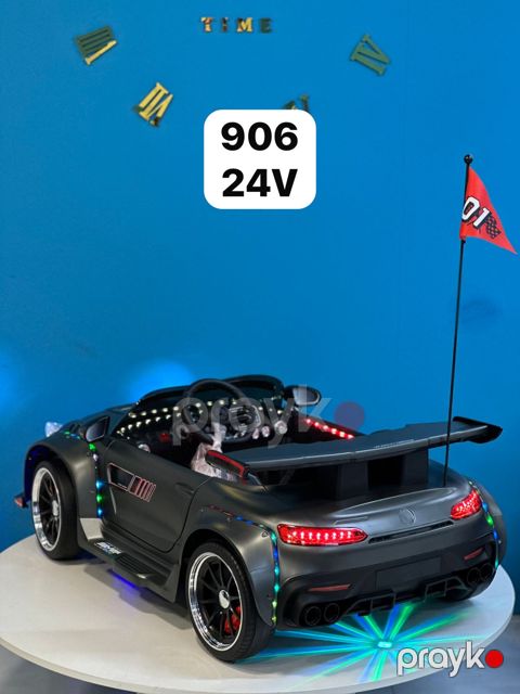 Uşaq elektrik avtomobili BM0-906, 10 yaşa qədər, boz — Bakı