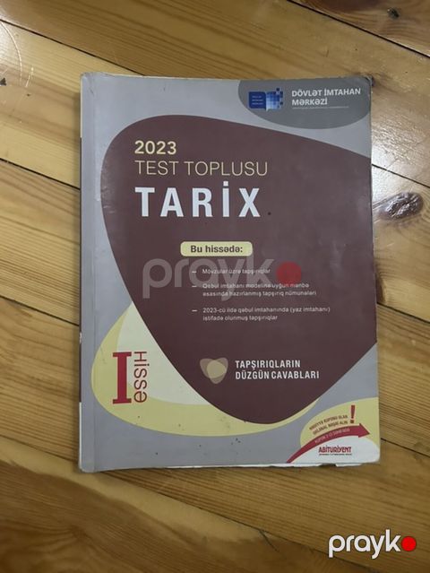 Azərbaycan Tarixi Testlər 11-ci sinif, DİM, 1-ci hissə, 2023 il — Xırdalan