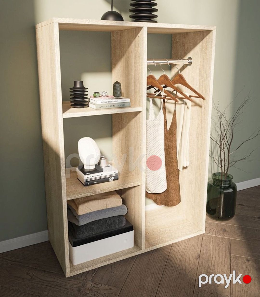Açıq şkaf Letta Ldsp, taxta, 112x35x80 sm — Şkaflar, Bakı (3)