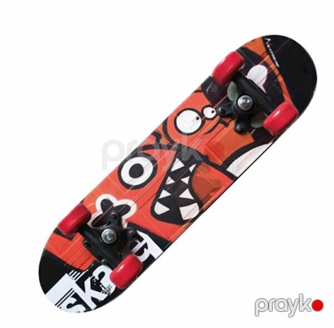 Skeytbord Nextreme Tribe Monsters Rosso e Verde Giochi, unisex, PVC/alüminium/poliuretan təkərlər — Bakı