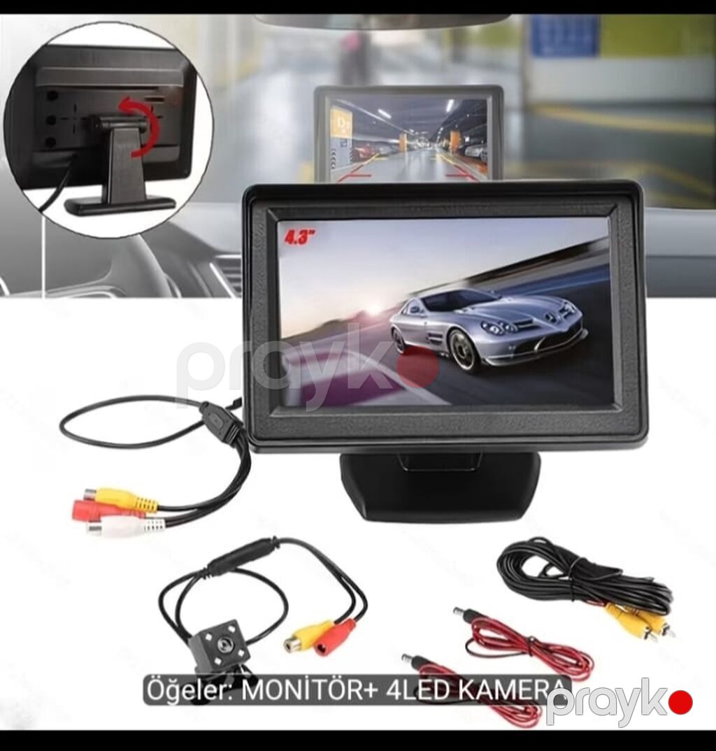 Üç kanallı avtomobil DVR sistemi və parklama monitor-kamera dəsti 1) — Video qeydediciləri, Mingəçevir (2)