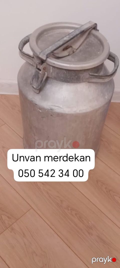 Alüminium süd bidonu - Material: qalın divarlı alüminium - Tutum — Digah