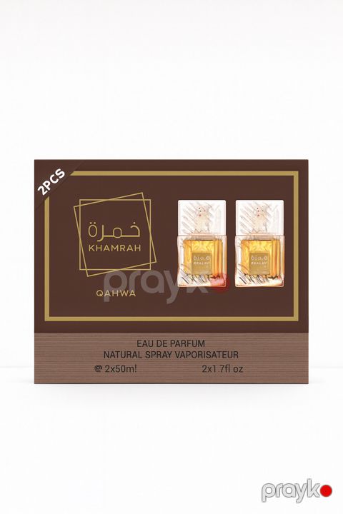 No Brand Unisex Extrait de Parfum PRW Khamrah Qahwa 2-li Ətir Seti 2X50 ml — Bakı