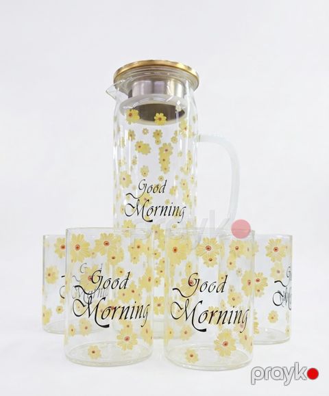 Qrafin No brand, Dəst, 1000 ml, Büllur şüşə, 7 ədəd — Bakı