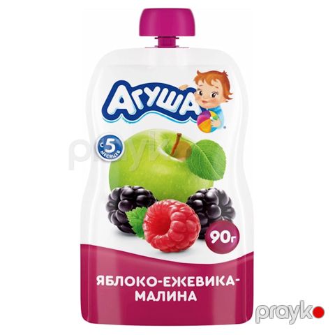 Meyvəli püre Agusha Alma Moruq və Böyürtkən 90 q — Bakı