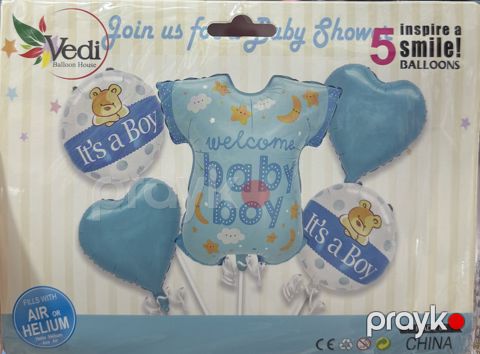 Şar dəsti Baby Boy, mavi, 5 əd — Bakı