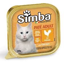 Nəm yem pişiklər üçün Simba Pate toyuq ilə, 100 q — Bakı