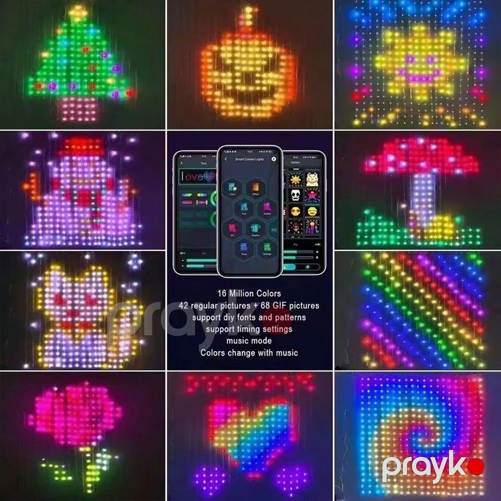 LED çələng RGB, 3x3 m — Mallar, Bakı (2)