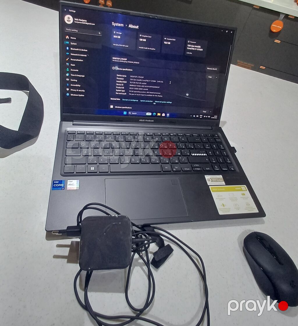 İşlənmiş ASUS Vivobook, 13.5 Intel Core i7, 1 TB, Ünvandan götürmə — Asus, Bakı (6)