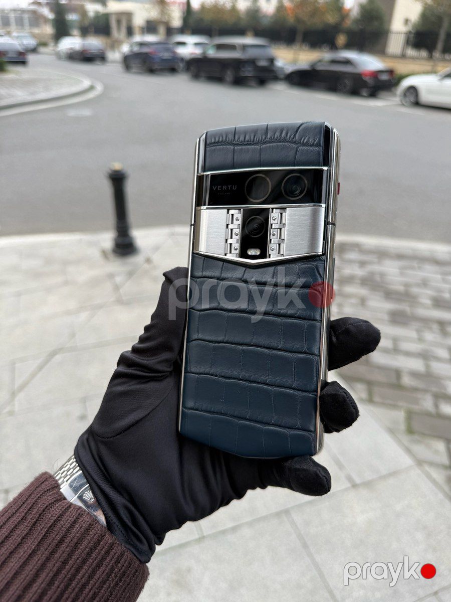Exclusive Vertu Agent Q Blue Alligator 2025 — Smartfonlar, Bakı (9)