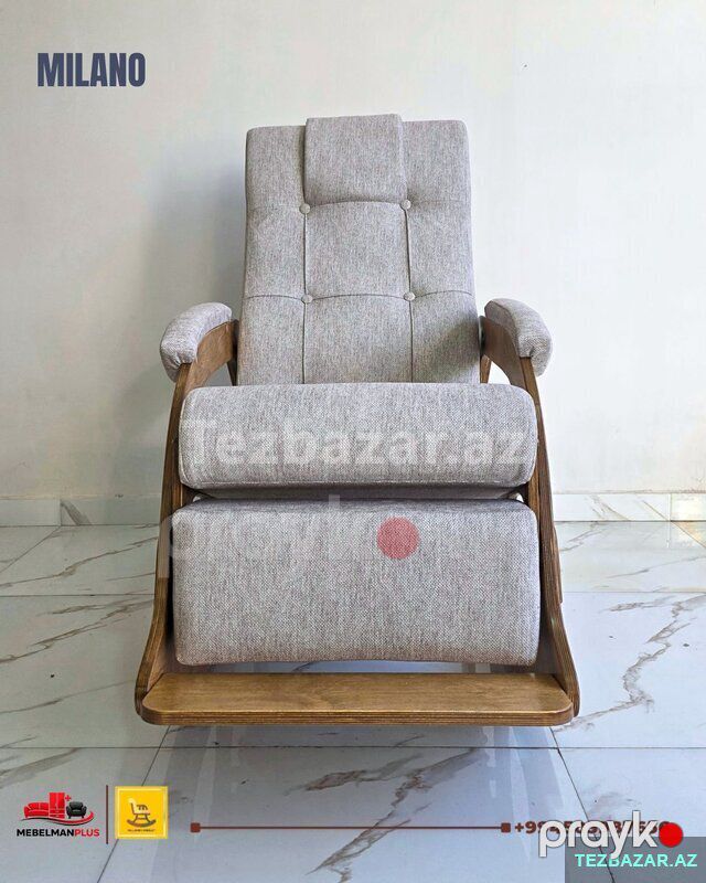 Açılan Yellənən kreslo Milano Kreditlə — Mebel, Bakı (6)